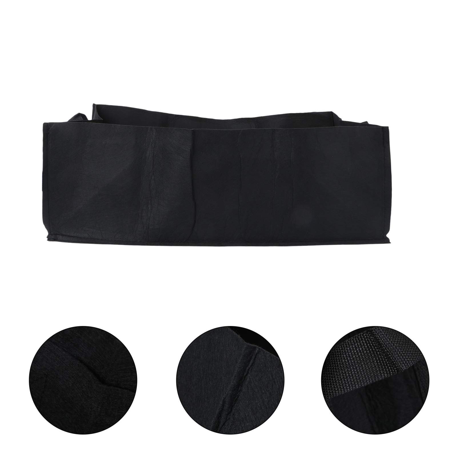 Happyyami 2-Pack 1 Gallon Rectangular Plant Grow Bags with Handles - Durable Fabric Pots for Vegetables, Herbs & Flowers - Ideal for Indoor/Outdoor Gardening, Balcony & Patio Planting