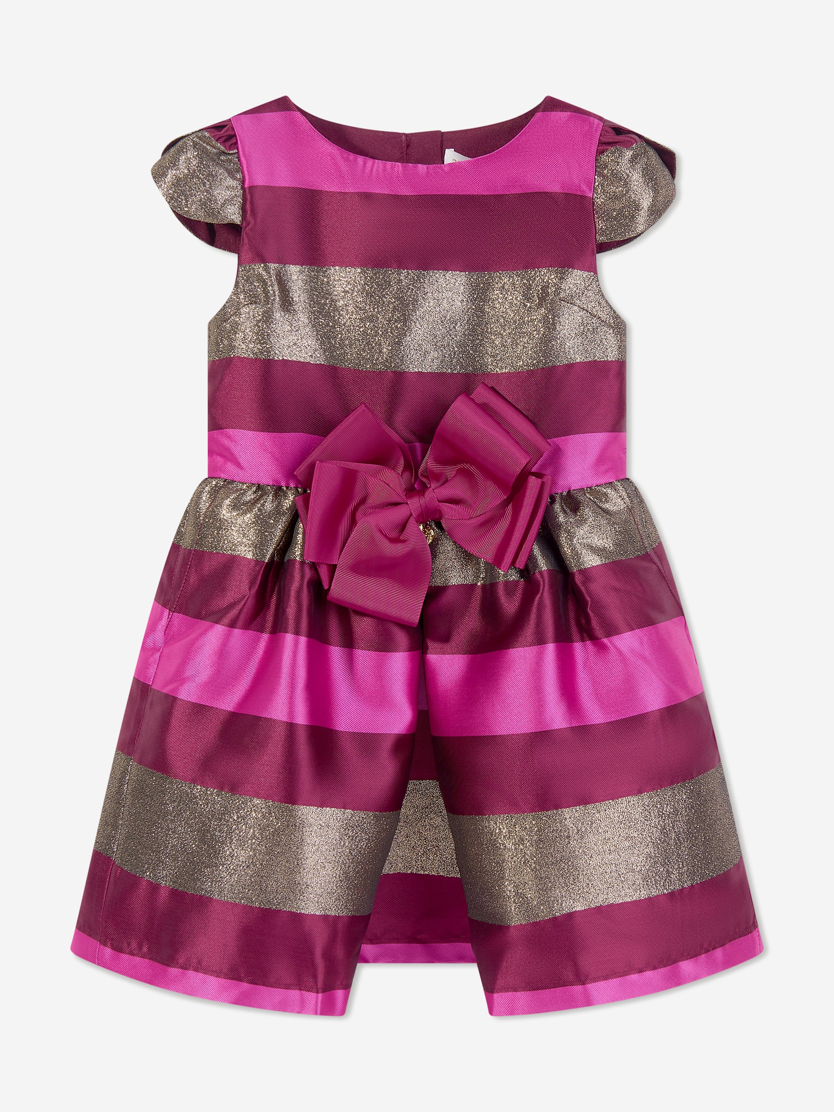 Angels Face Girls Desiree Striped Dress - Pink Floral Summer Dress for Toddler Girls | Perfect for Birthday Parties, Photo Shoots & Special Occasions