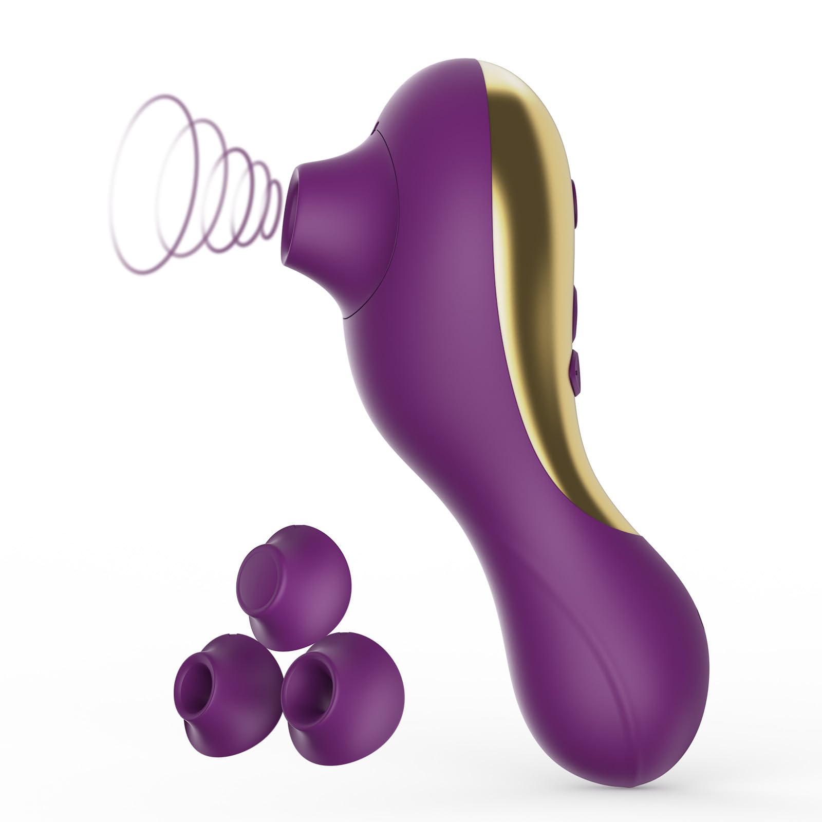 Best Women's Sucking Vibrator - Tracy's Dog Clitoral Stimulator with 10 Suction Modes & 3 Detachable Heads, Mini Rose Sex Toy for Female & Nipple Pleasure - Perfect for Solo Play, Couples & Sensual Massage