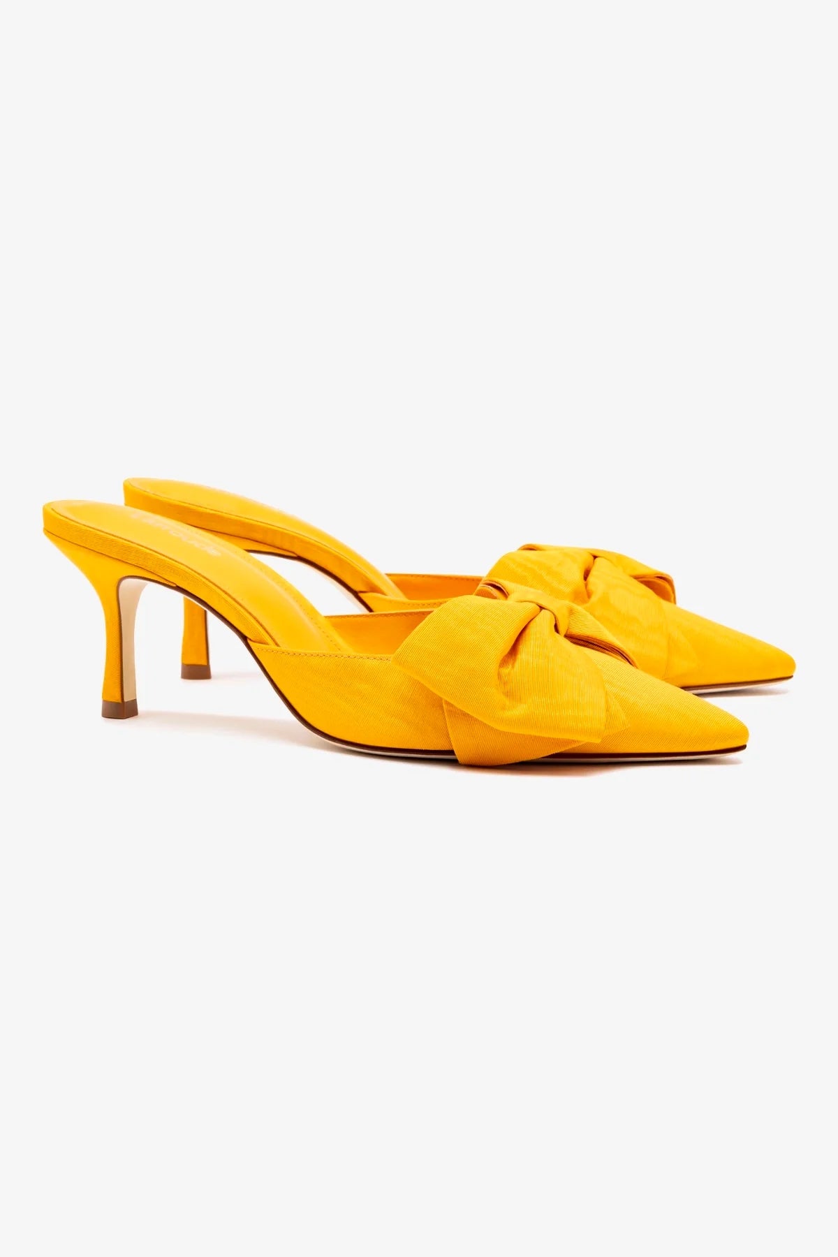 Mini Elle Pump in Mango Fabric - Women's Comfortable Low Heel Shoes for Work, Office & Casual Wear | Perfect for Business Attire, Daily Outfits & Special Occasions