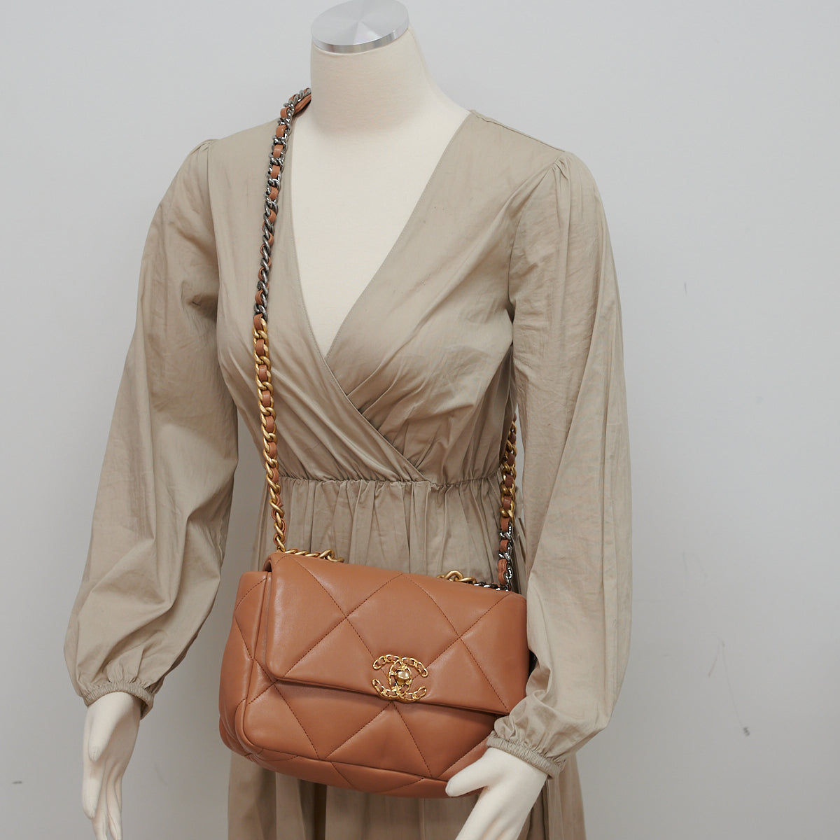 Chanel 19 Small Flap Bag in Caramel - Luxury Designer Handbag for Women | Perfect for Everyday Use, Work & Special Occasions