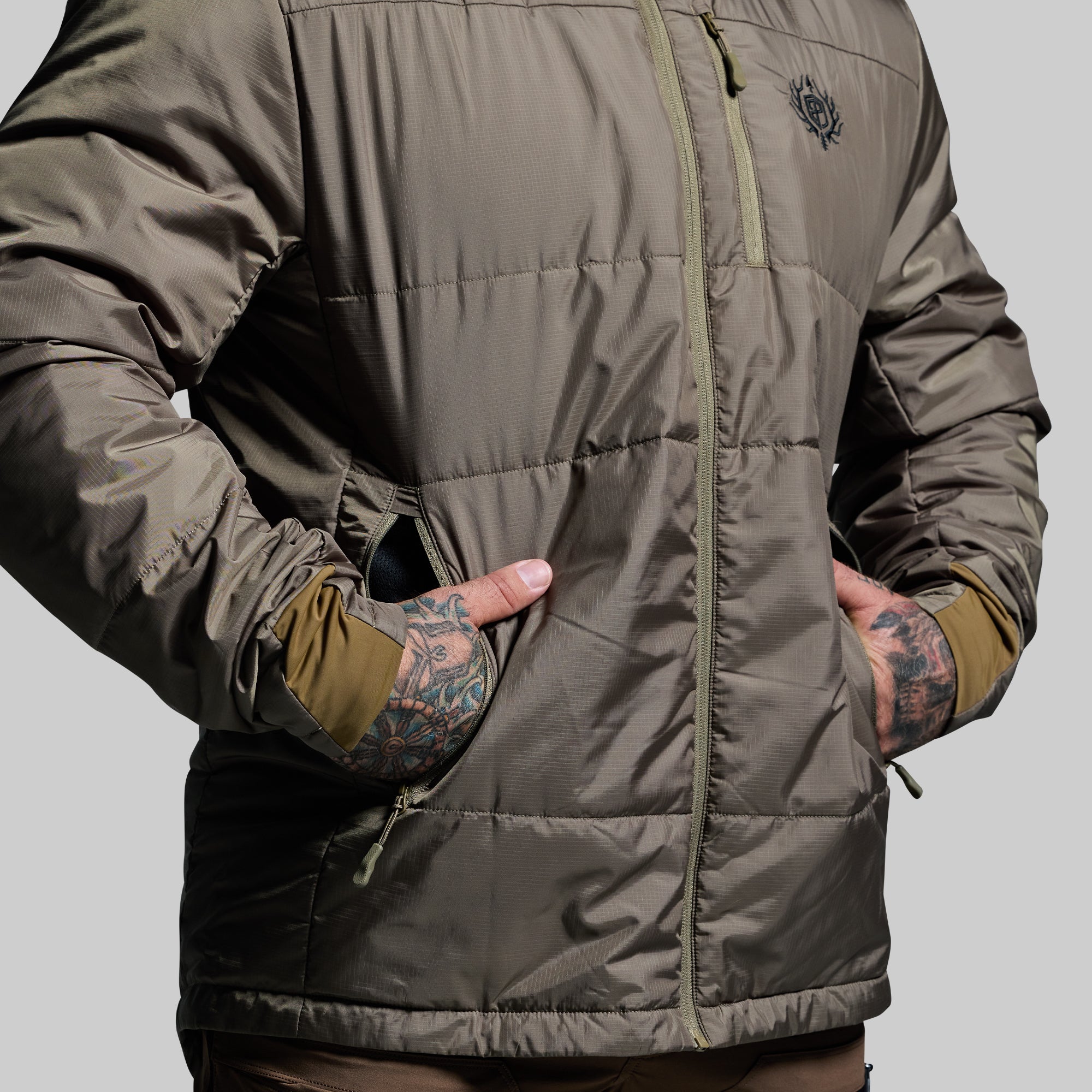 Men's Lightweight Tundra Jacket 2.0 - Waterproof Winter Coat for Hiking & Outdoor Activities (Earth Tone)