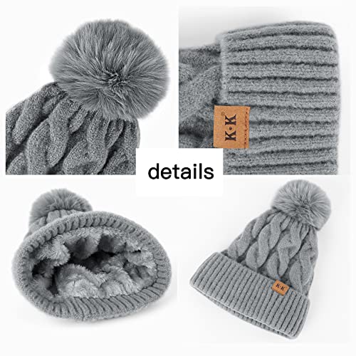 Cozy Fleece Knitted Winter Hat for Men & Women - Warm Beanie for Cold Weather - Perfect for Skiing, Snowboarding & Outdoor Activities