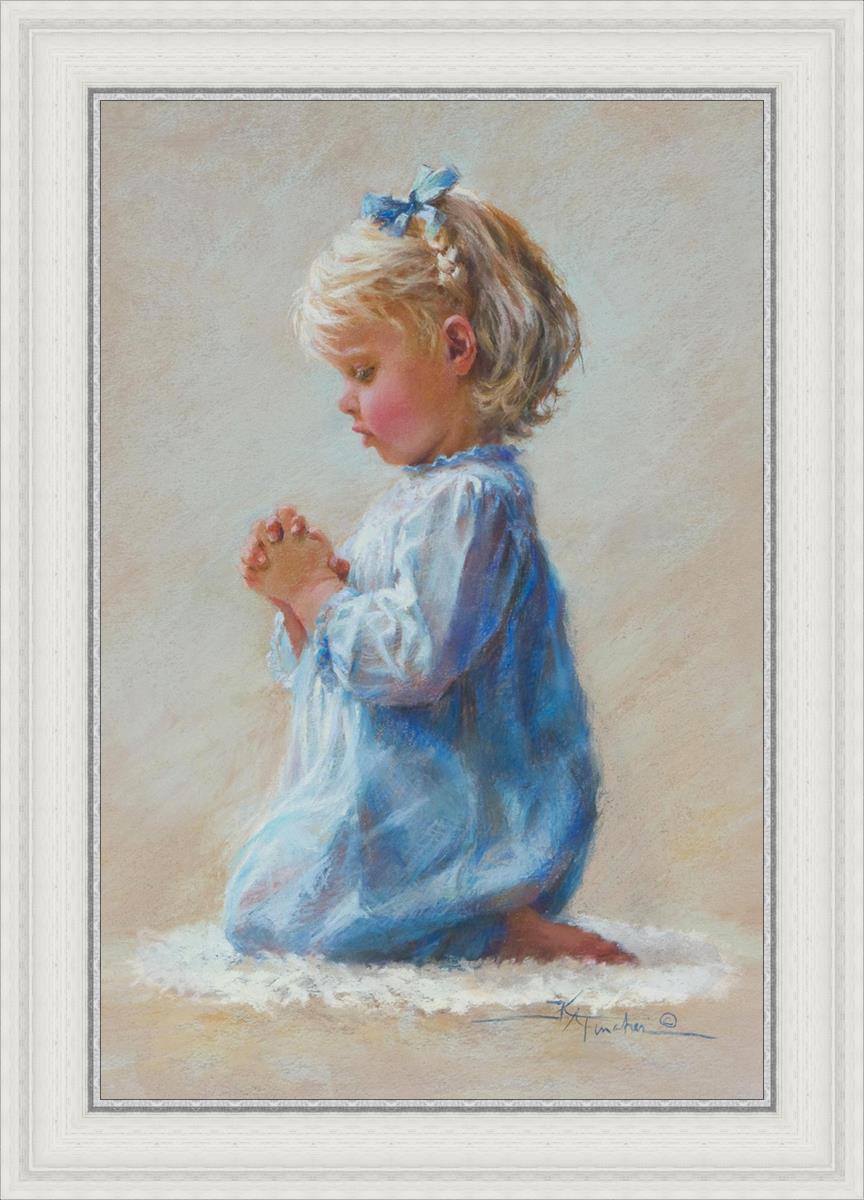 Dear Jesus by Kathryn Fincer - Christian Wall Art, Inspirational Home Decor for Living Room, Bedroom & Office - Perfect for Prayer Spaces & Gifts