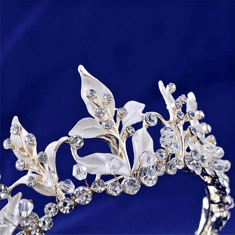 Kariyah Gold Bridal 3 Piece Jewelry Set With Tiara - Elegant Wedding Jewelry for Brides, Bridesmaids & Special Occasions