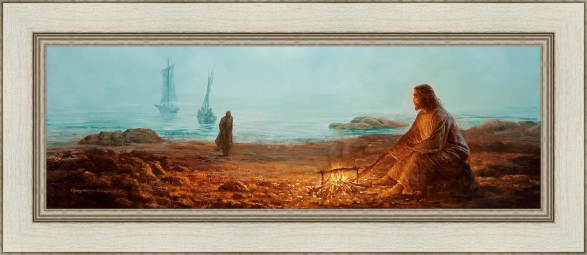 By The Shore By Yongsung Kim - Coastal Wall Art Print for Beach House Decor, Ocean Themed Living Room & Bedroom