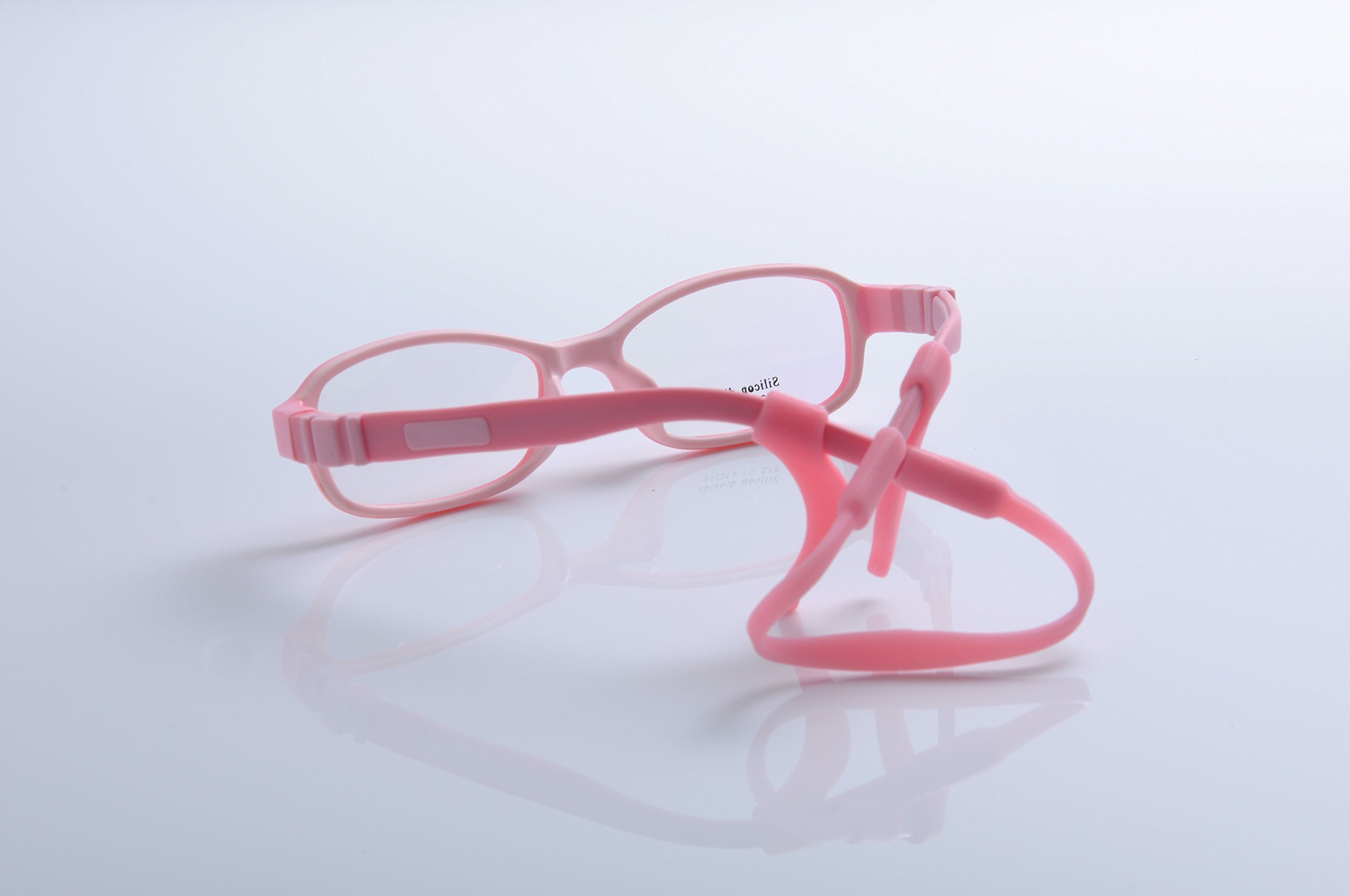 Flexible Kids Eyeglasses Frame - TR90 & Silicone No Screw Bendable Children's Glasses with String and Case | Safe, Durable for School, Sports & Daily Wear