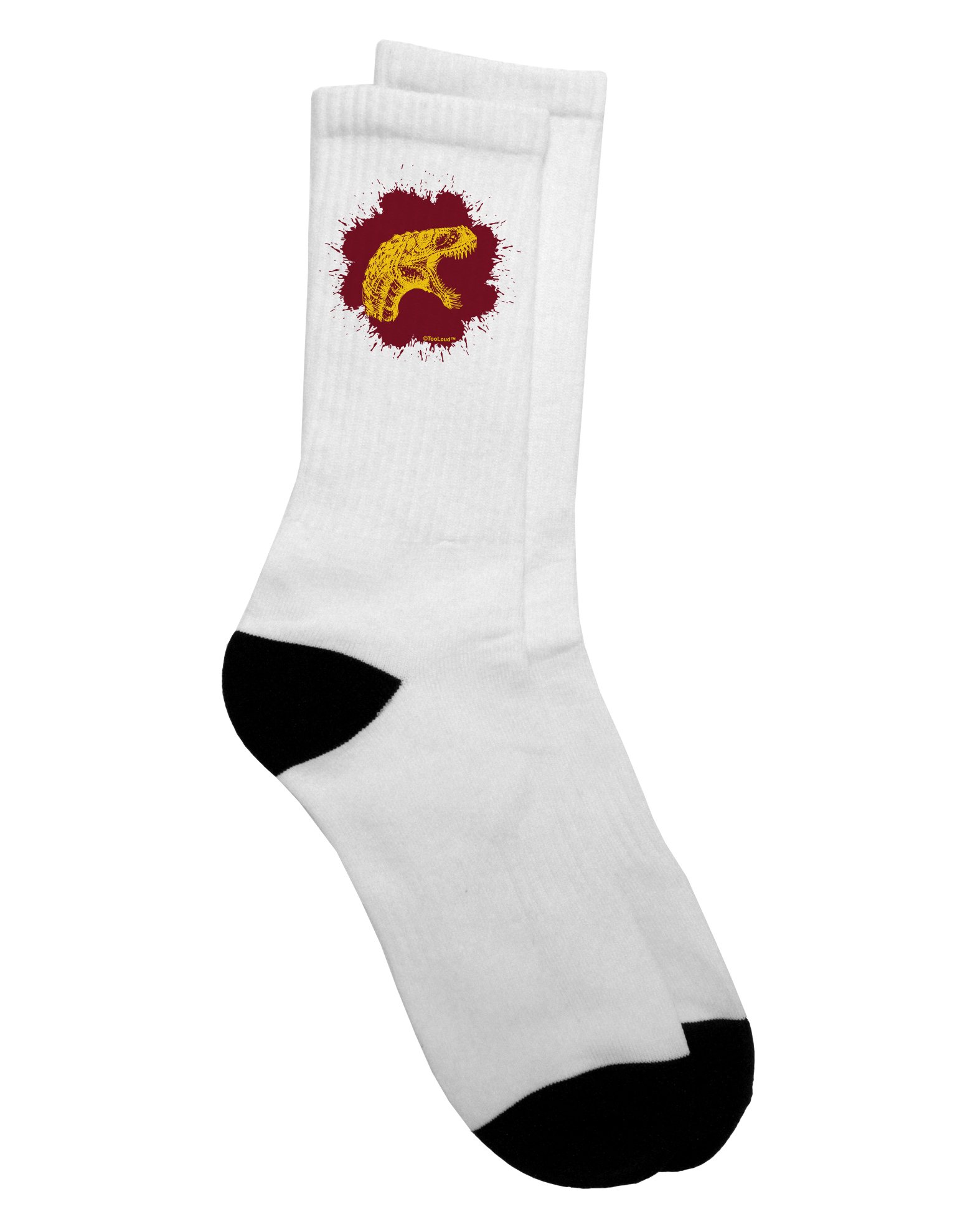 Jurassic Dinosaur Socks with Blood Splatter - for Adults & Cosplay