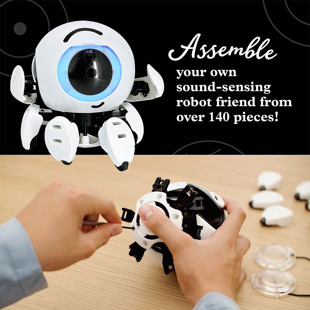 Hero Sound Sensing Robot - Interactive STEM Toy for Kids, Educational Science Kit with Voice Control & Motion Detection - Perfect for Learning Robotics & Coding at Home or School
