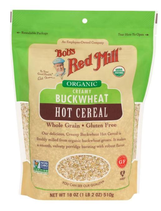 Organic Creamy Buckwheat Cereal by Bob's Red Mill - Gluten-Free Breakfast Hot Cereal for Healthy Mornings & Quick Meals
