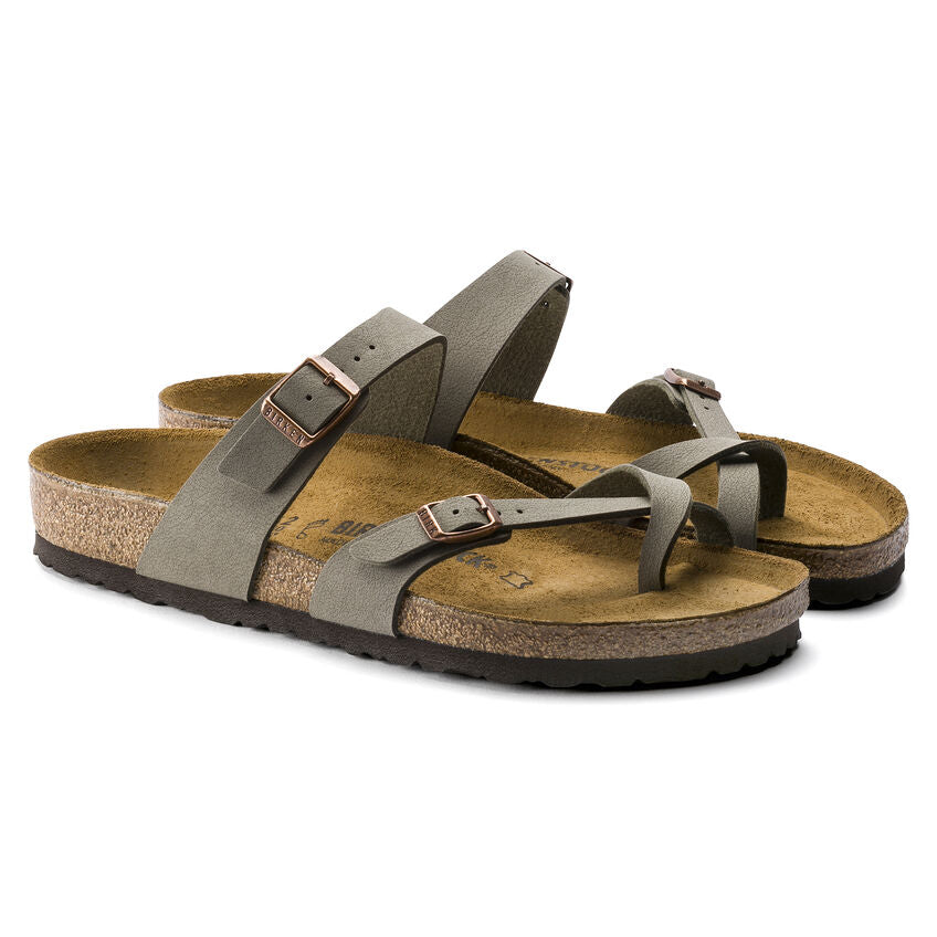 Birkenstock Mayari Sandals - Classic Footbed Comfort - Stone Color - Perfect for Summer, Beach, and Casual Wear
