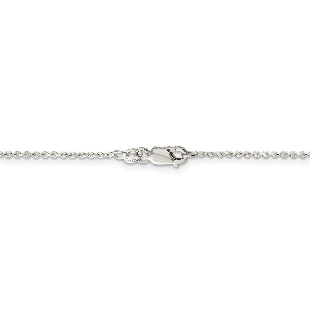 1.00mm Sterling Silver Flat Cable Chain Necklace for Women - Durable & Hypoallergenic Jewelry for Everyday Wear, Layering & Gifting