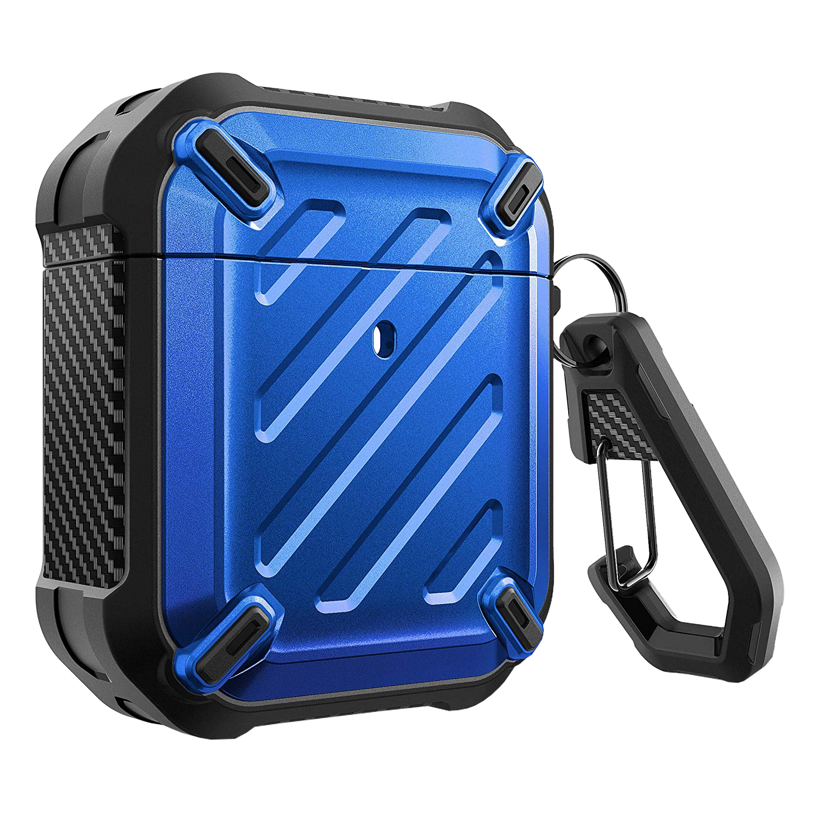 Apple AirPods 1 & 2 Unicorn Beetle Pro Rugged Protective Case - Metallic Blue Shockproof Cover for Gym, Running & Outdoor Activities