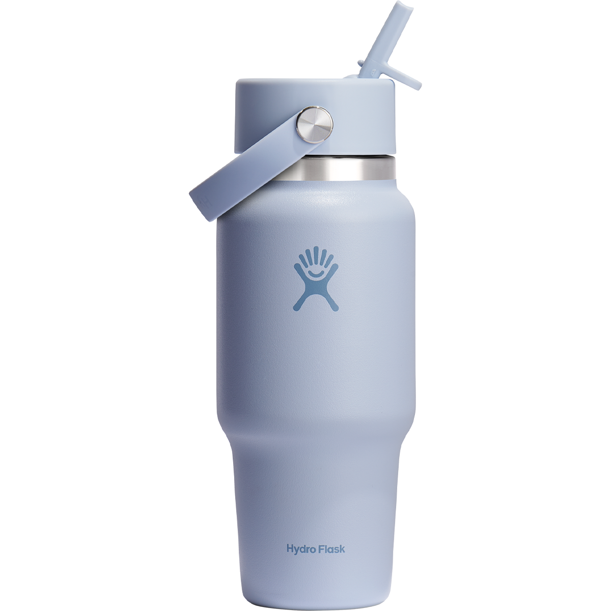 24 oz Wide Flex Straw Travel Bottle - Insulated Stainless Steel Water Bottle with Leak-Proof Lid for Gym, Hiking & Outdoor Activities