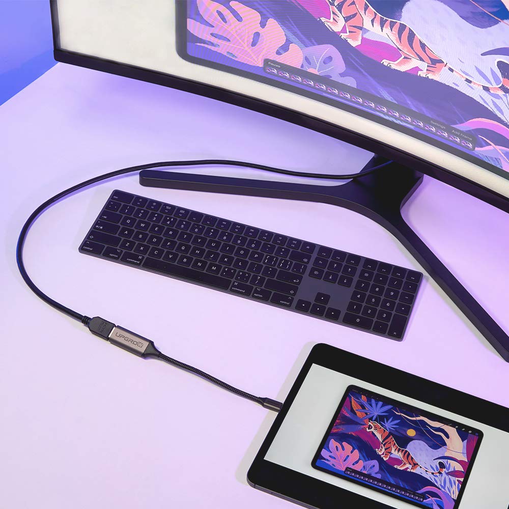 Upgrow USB C to HDMI Adapter 4K@60Hz Thunderbolt 3 Compatible - Type C to HDMI Cable for MacBook Pro/Air, iPad Pro, Dell XPS, Samsung Galaxy - Perfect for Home Office, Presentations & 4K Video Streaming