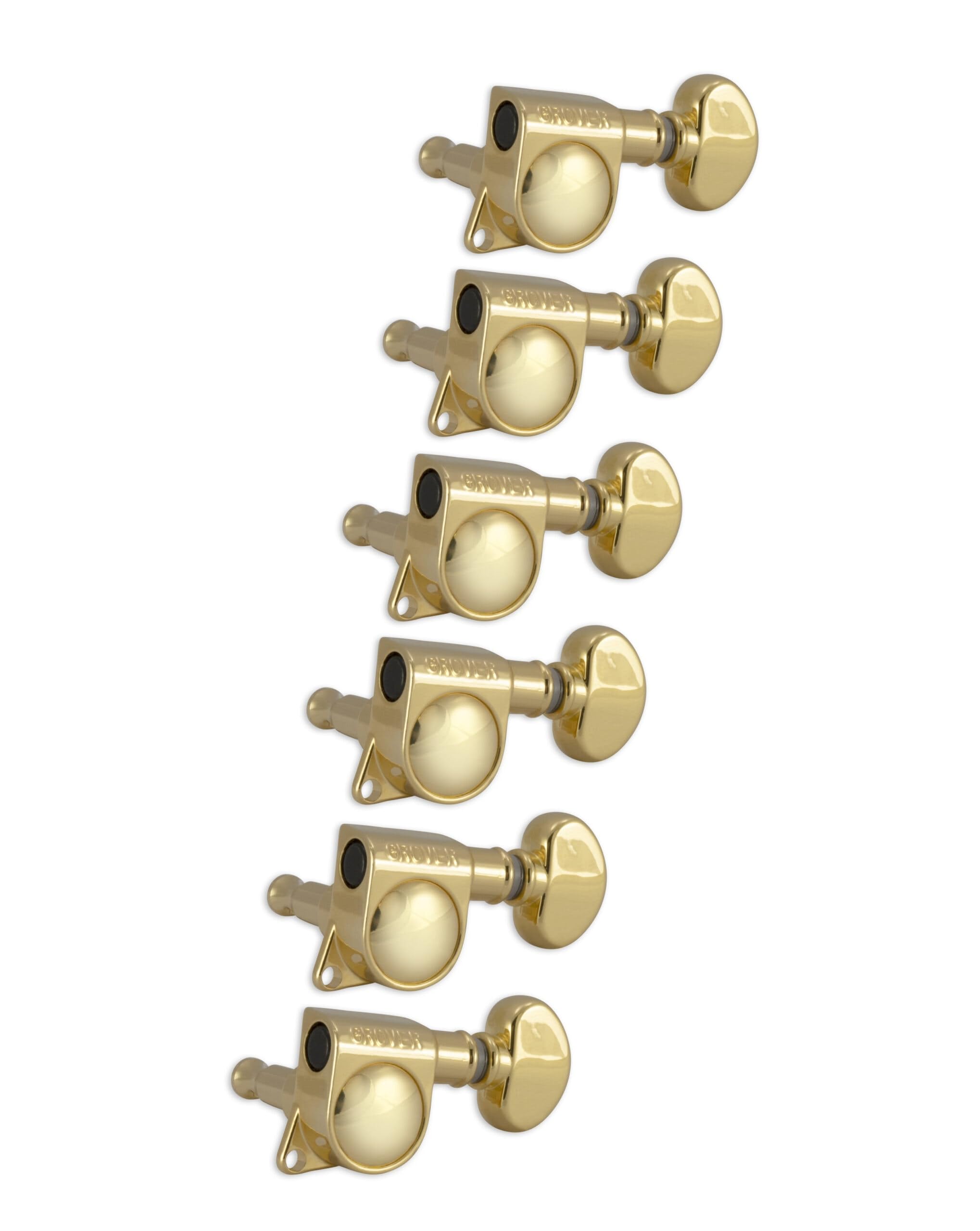 Grover 305G6 Medium Rotomatics Machine Heads - Premium Guitar Tuning Pegs for Smooth & Precise Tuning | Perfect for Electric & Acoustic Guitars, Ideal for Musicians & Luthiers