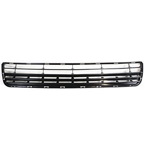 Partomotive Front Lower Bumper Cover Grill Grille Assembly Textured Black for 2006-2009 Pontiac Torrent 3.4L - Perfect for Off-Roading & Car Restoration Projects