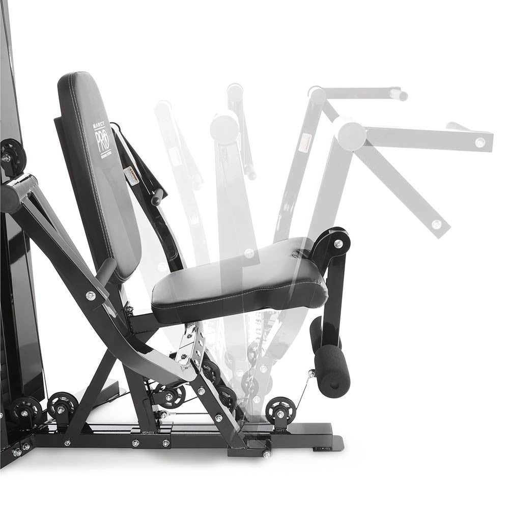 Marcy Pro PM-4510 Dual Station Home Gym - Strength Training Equipment for Full Body Workout - Perfect for Home Fitness & Small Spaces