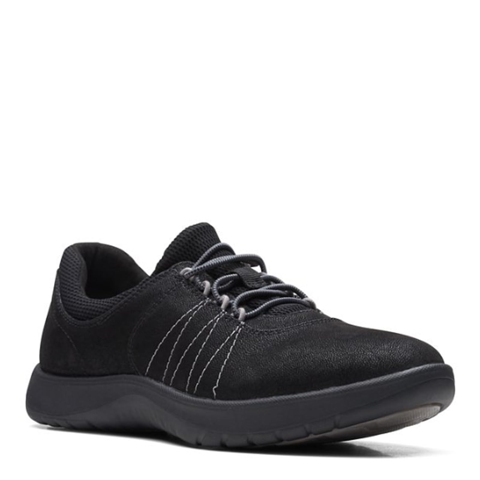Clarks Women's Adella Stroll Comfortable Walking Shoes - Black/Black, Size 8 | Slip-On Casual Shoes for Work, Travel & Everyday Wear