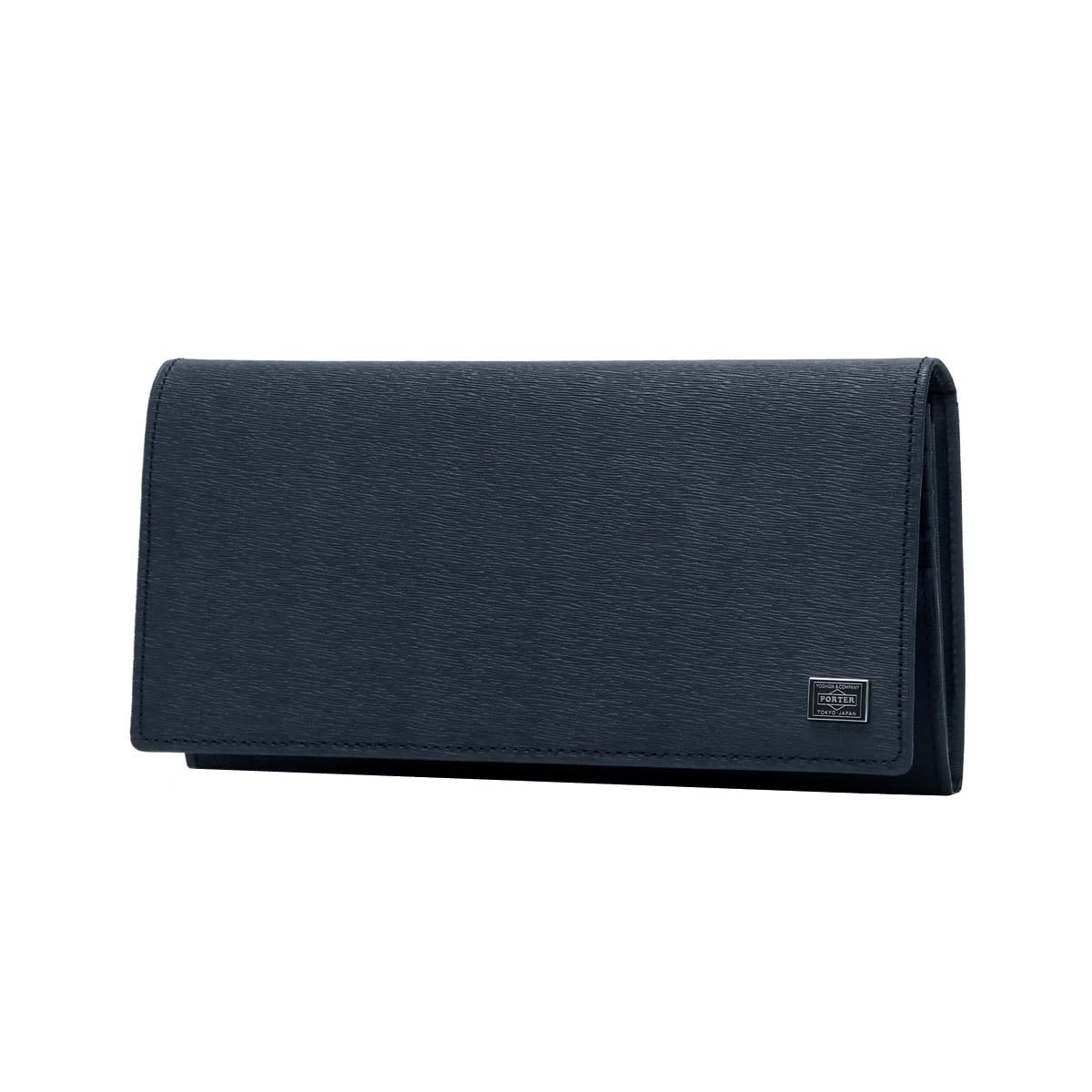 Yoshida Porter Current Long Type Wallet 052-02201 - Slim RFID Blocking Bifold Wallet for Men & Women (Navy Blue) | Perfect for Travel, Business & Everyday Use