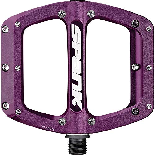 Spank Spoon 90 Pedals - Forged Alloy BMX/MTB Pedals with Shot Peened & Anodized Finish for Extreme Durability - Kids Size US 6 & Under - Perfect for BMX Racing, Mountain Biking & Youth Cycling Adventures