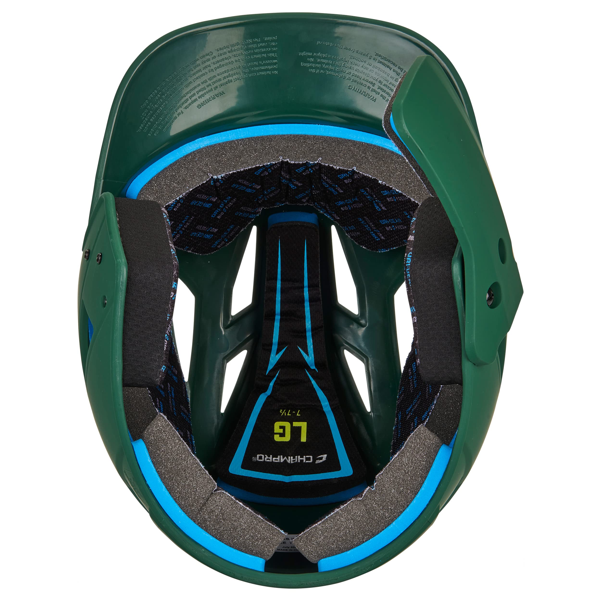 CHAMPRO HX Gamer Plus Baseball Batting Helmet with Reversible Jaw Guard - Youth & Adult Protective Gear for Baseball, Softball, and Training Practice