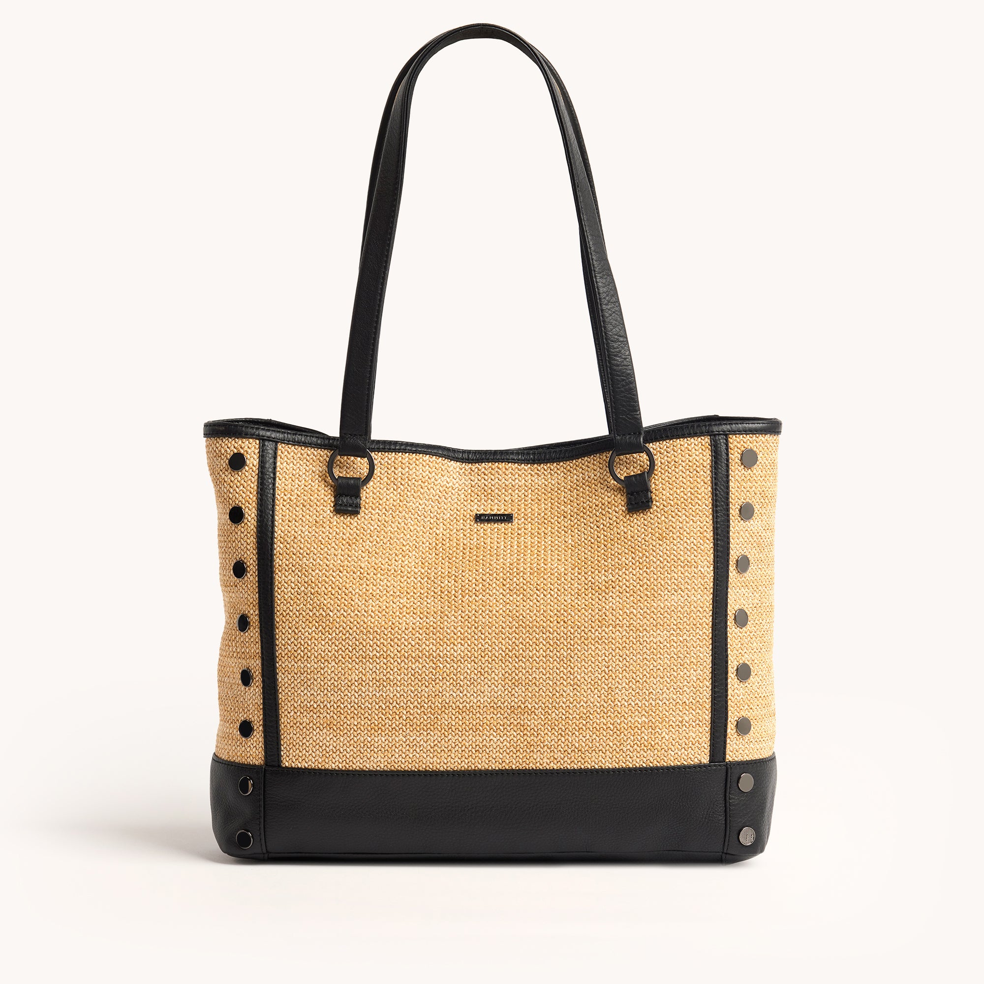 Andersen Revival Chaparral Raffia & Gunmetal Women's Handbag - Stylish Crossbody Purse for Work, Travel & Everyday Use
