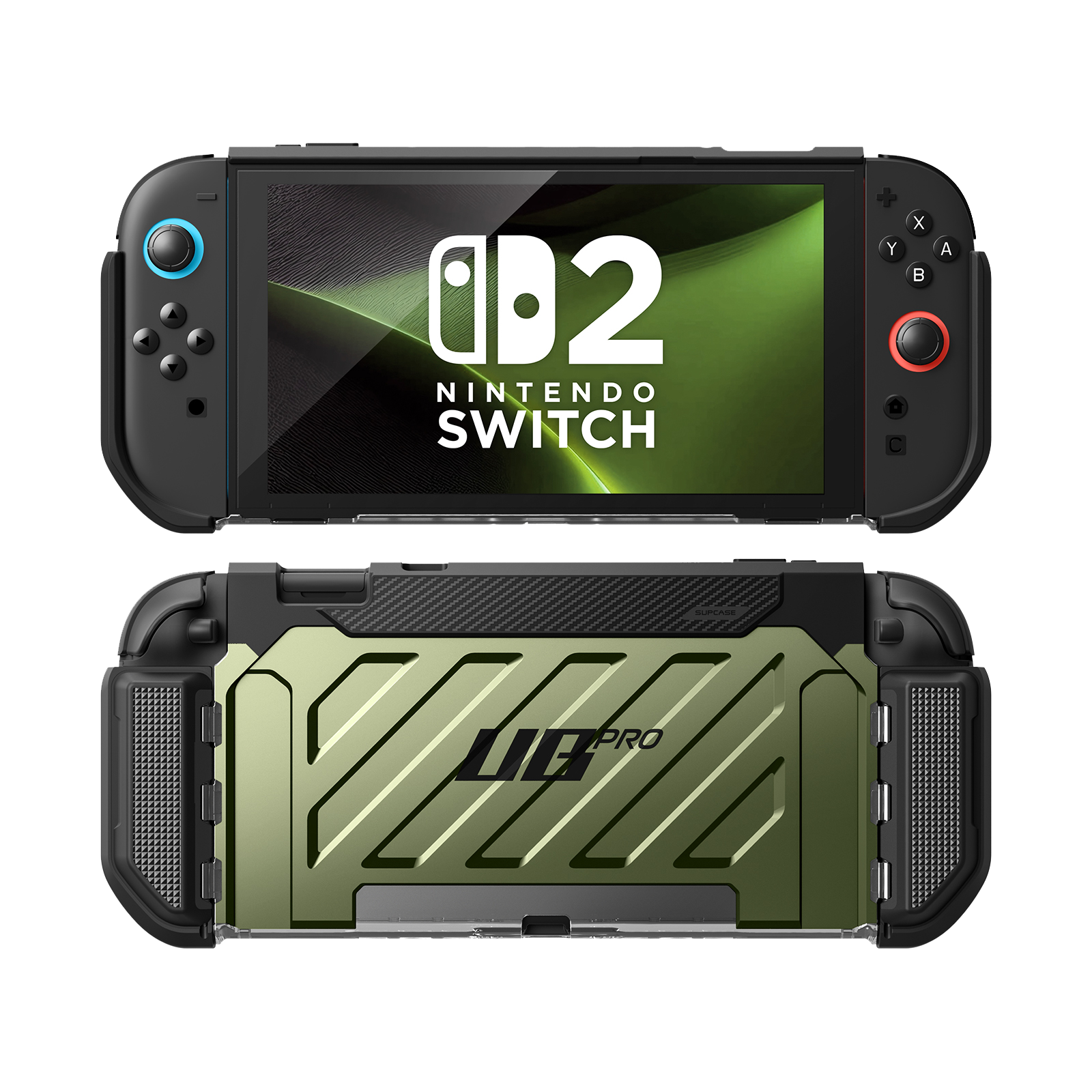 Nintendo Switch 2 Unicorn Beetle PRO Protective Gaming Case - Shockproof Cover for Nintendo Switch 2 Console - Durable Dark Green Hard Shell - Perfect for Travel, Gaming Parties & Outdoor Adventures