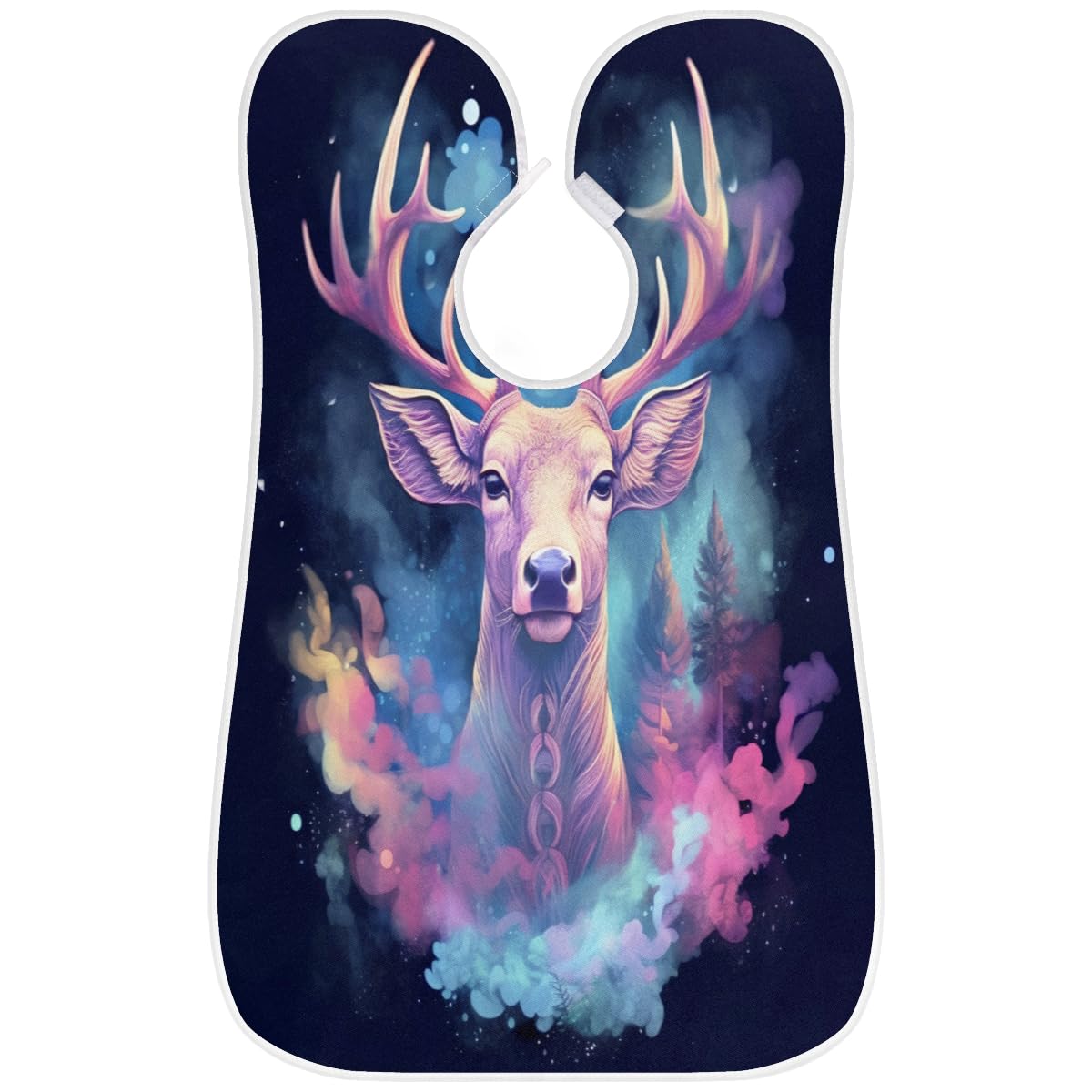 Deer Smoke Floating Beard Shaving Bib for Men - Waterproof Hair Dye Apron & Makeup Cape for Barbers & Stylists - Sink Hair Catcher & Beard Trimming Accessory - Perfect for Salon, Home Grooming & DIY Haircuts