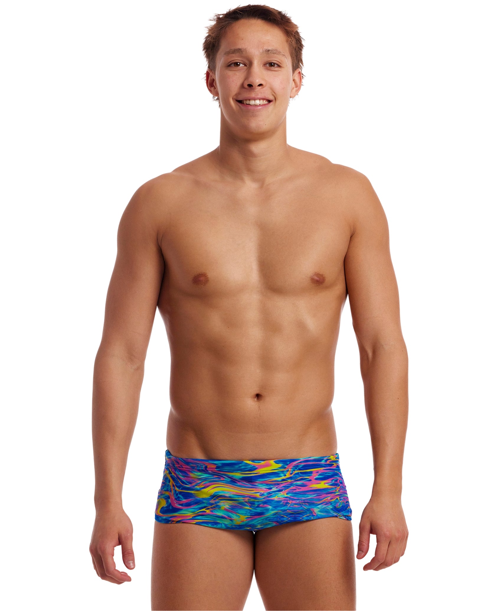 Stir Crazy Sidewinder Swim Trunks for Men - Quick Dry Beach Shorts with UPF 50+ Sun Protection - Perfect for Swimming, Surfing & Summer Vacations
