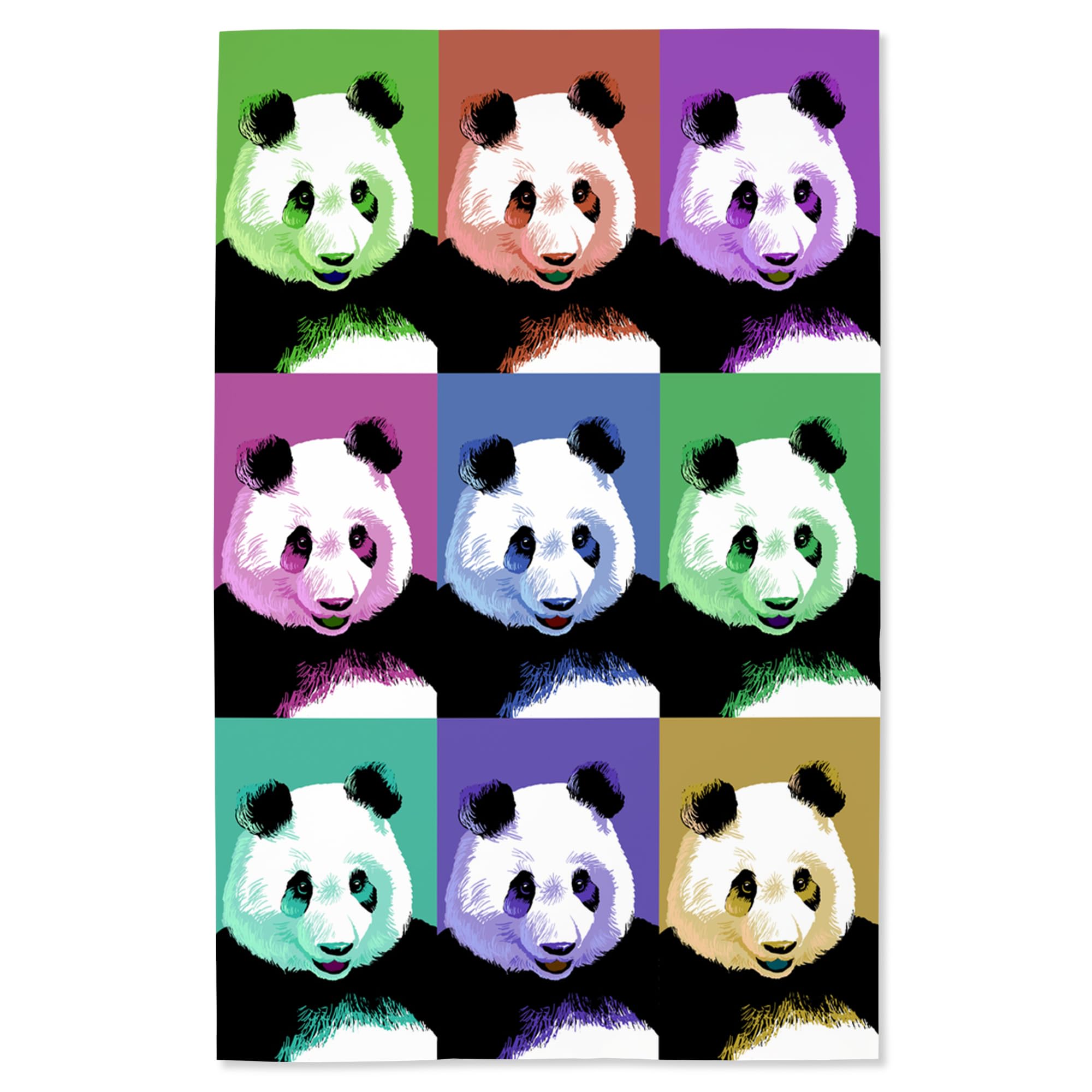 Lantern Press 16x24 Inch Giclee Print - Panda Pop Art Wall Decor for Zoo Lovers | Perfect for Living Room, Nursery & Animal Theme Bedroom