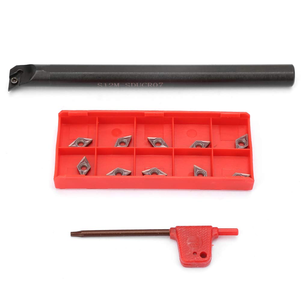 S12M SDUCR07 Lathe Turning Tool Holder - Durable CNC Tool Wrench Holder for Metalworking & Precision Turning - Ideal for Workshop, Industrial Use & DIY Projects