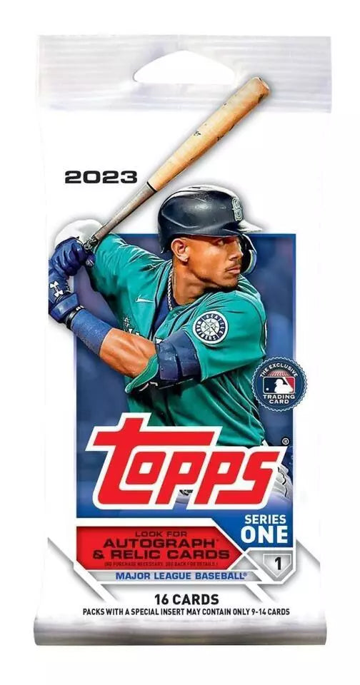 2023 Topps Baseball Series One Value Pack - 50 Trading Cards with Rookies & Stars | Collectible Sports Cards for Baseball Fans | Perfect for Trading, Collecting, and Displaying
