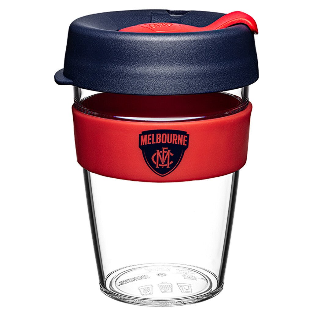 KeepCup AFL 12oz Clear Reusable Coffee Cup - Perfect for Office, Travel & Eco-Friendly Lifestyle