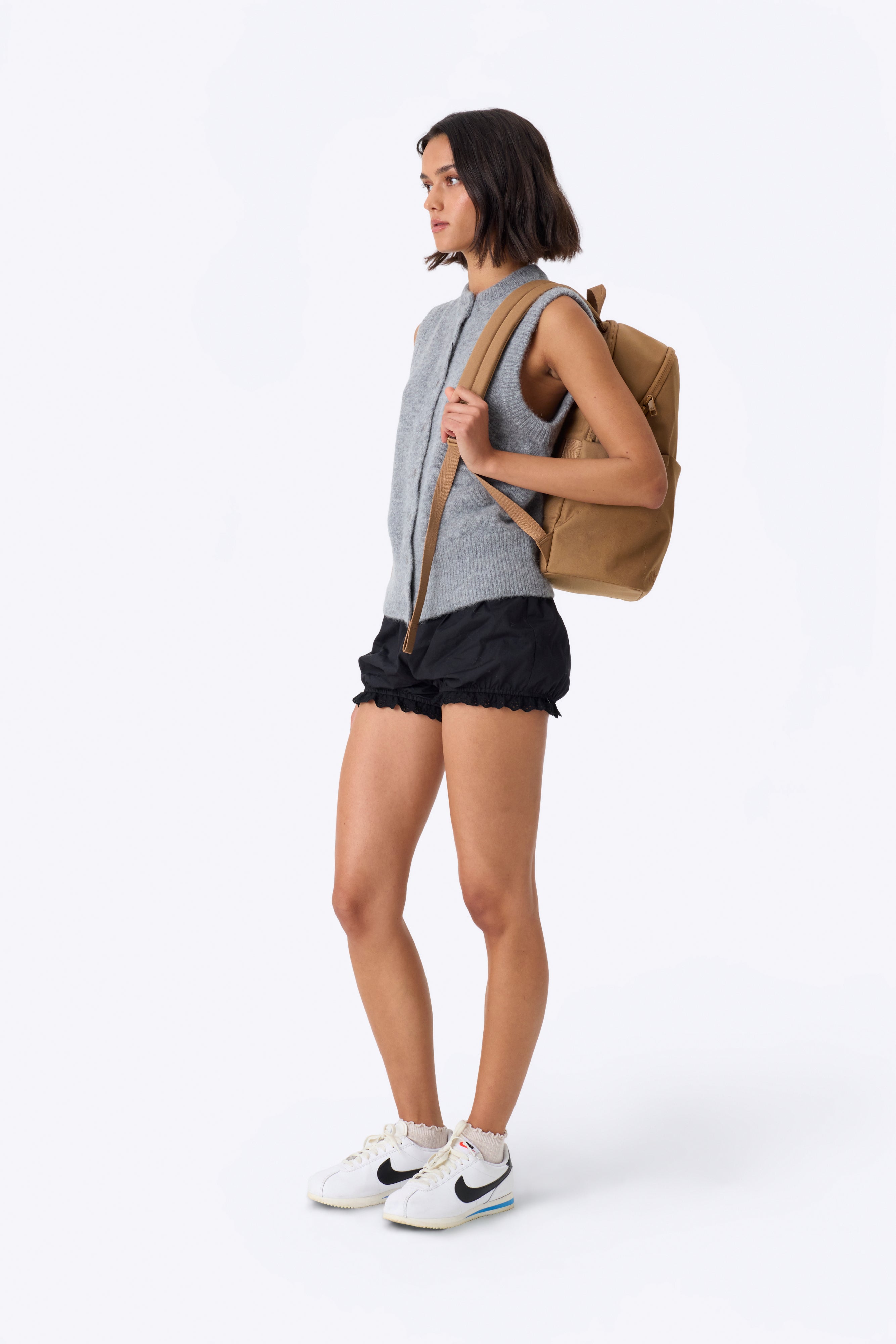 Classic Camel Leather Backpack for Men & Women - Durable & Stylish Everyday Use for Work, School & Travel