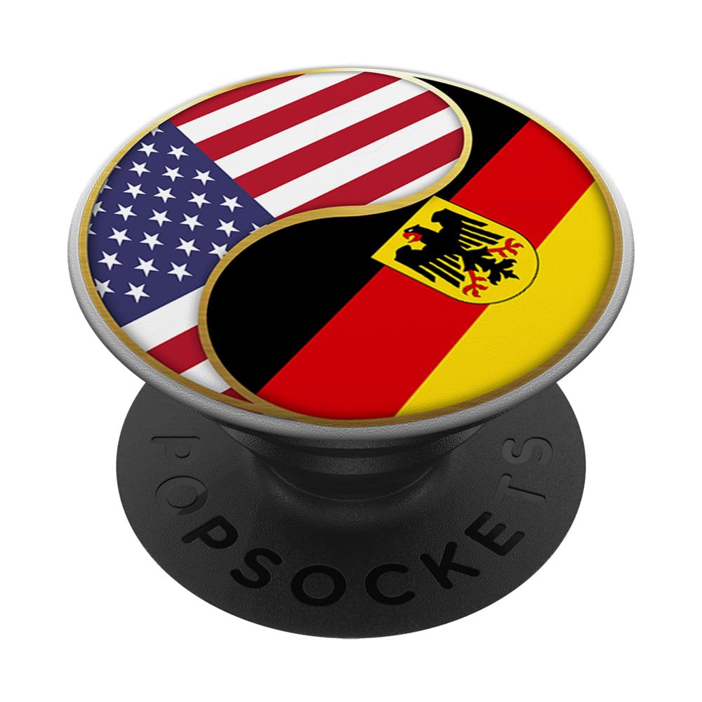 German American Flag PopSockets - Swappable PopGrip for Phones | Patriotic Germany USA Design | Perfect for Travel, Gifts & Phone Accessories