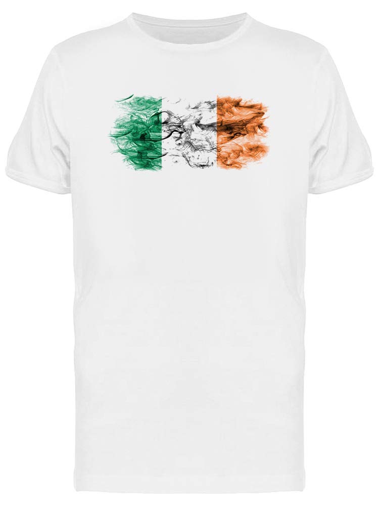 Smartprints Ireland Smoke Flag Graphic T-Shirt for Men - Stylish Casual Wear for Everyday Outfits & Street Fashion