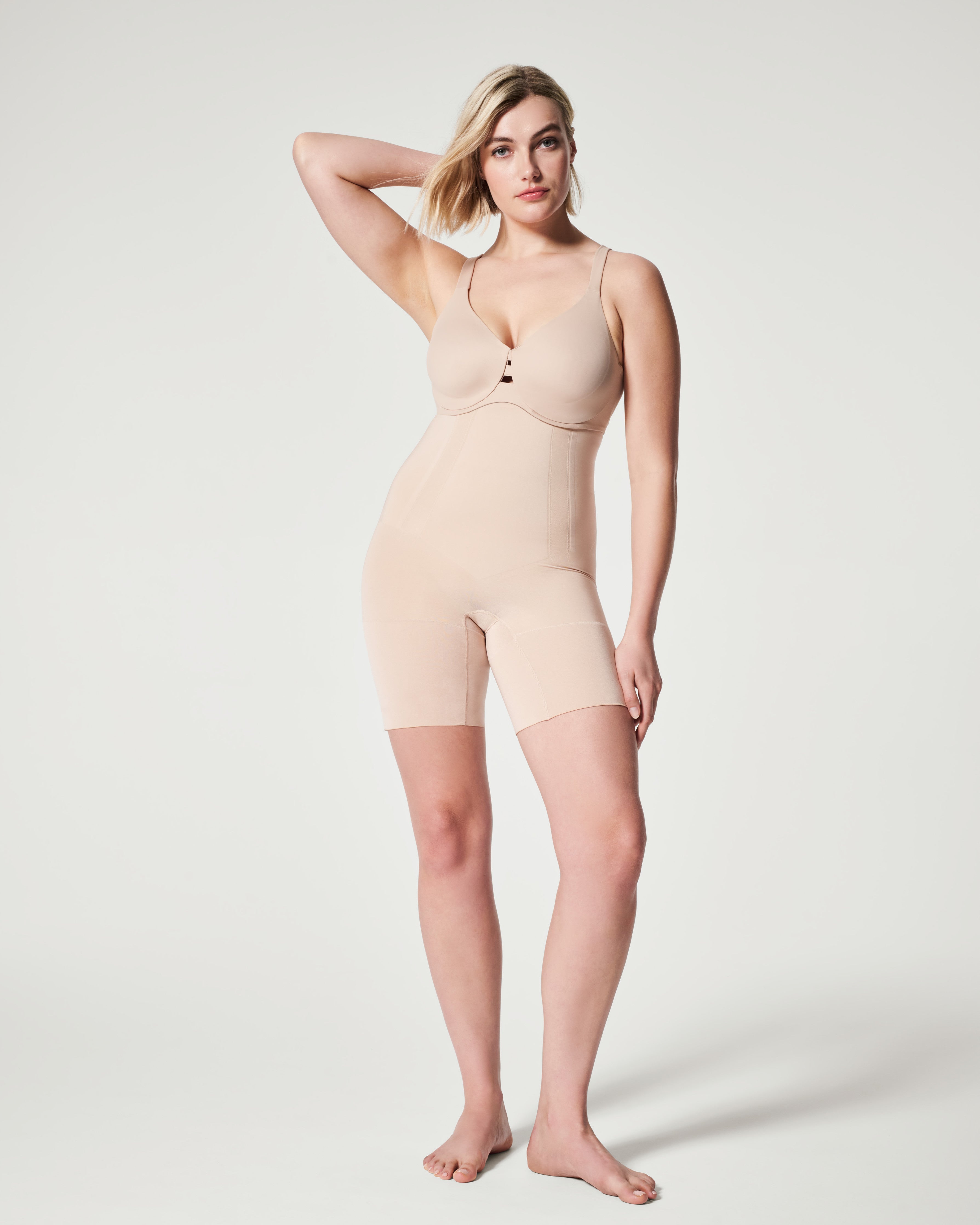 SPANX Sculpt™ OnCore High Waisted Mid Thigh Shorts - Shapewear for Women, Tummy Control & Thigh Slimming - Perfect for Dresses, Skirts & Everyday Wear
