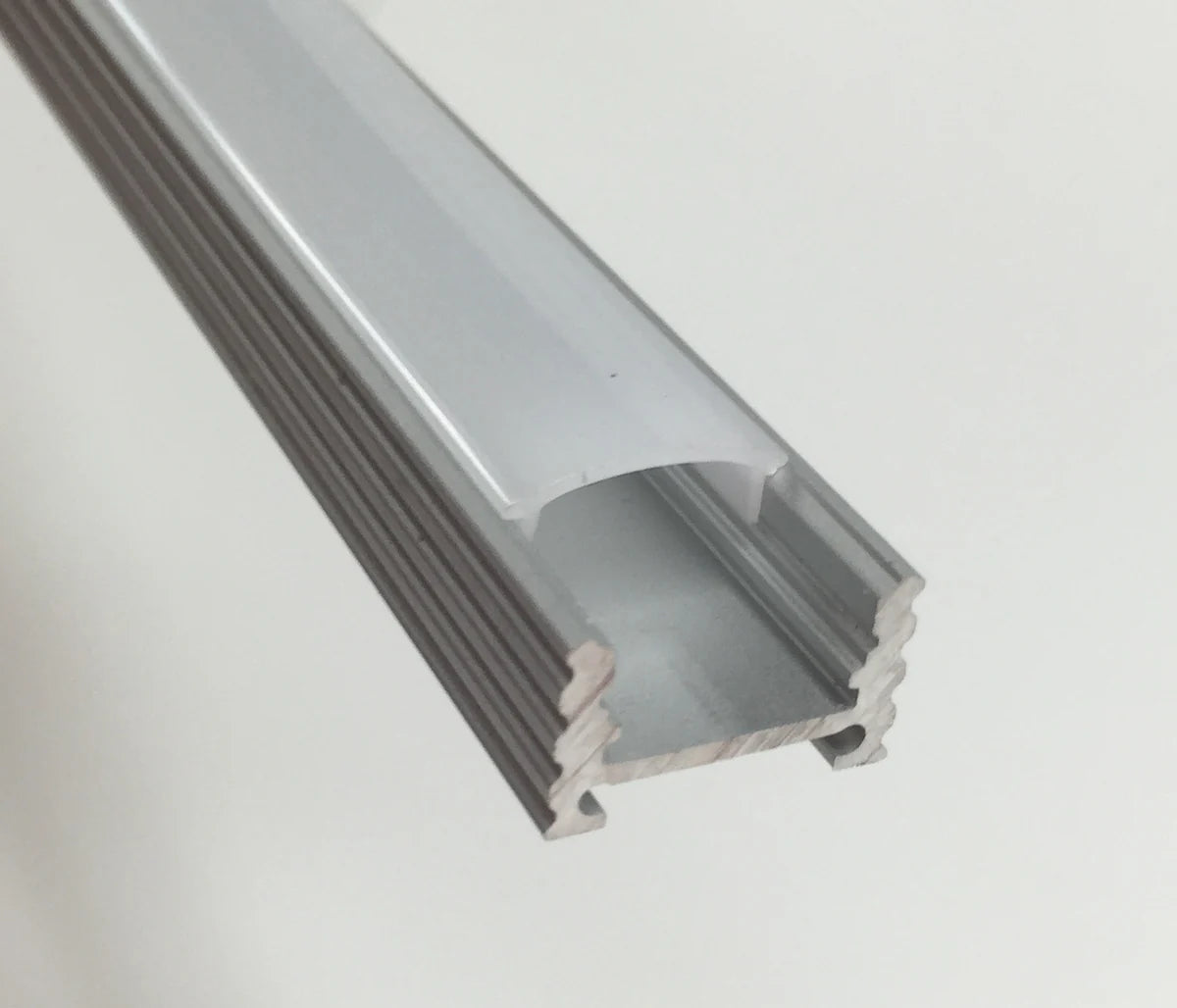 BN250 8 ft Aluminum LED Channel 10 Pack - Surface Mount Rectangular Diffuser for 0.46