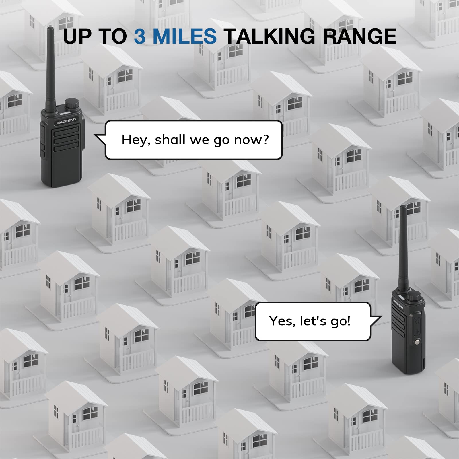 BAOFENG MP31 GMRS Radio Handheld Two Way Radio - Waterproof Rechargeable Walkie Talkies with NOAA Weather Scan, GMRS Repeater & 2-in-1 Type-C Charging Cable (2 Pack) - Perfect for Outdoor Adventures, Hiking, Camping & Emergency Communication