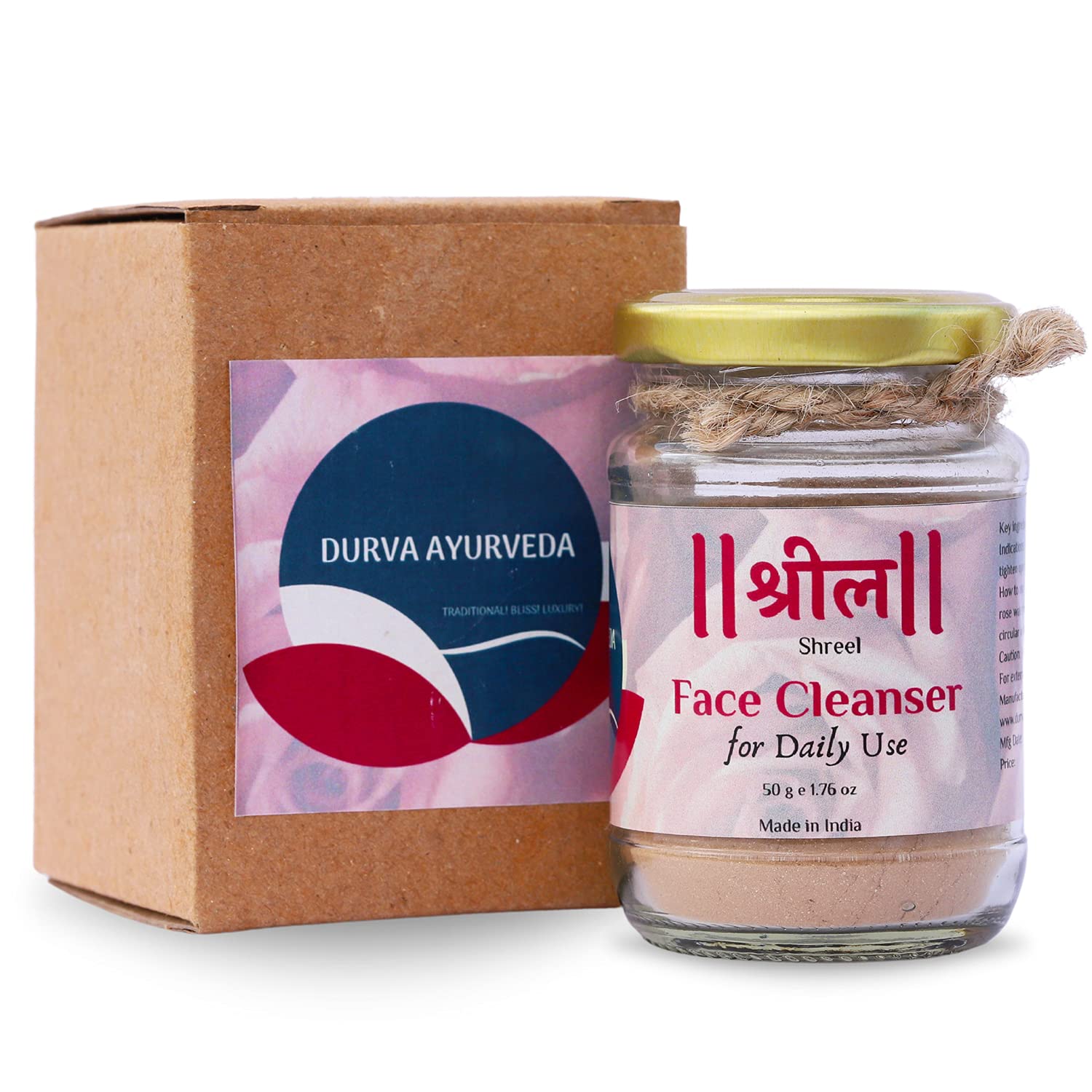 Best Ayurvedic Face Wash Powder for Daily Use - Deep Cleansing, Moisture Balance & Pore Tightening - 50g | Perfect for Sensitive & Oily Skin Care Routine