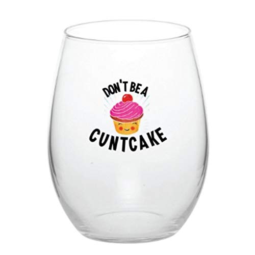 Funny 21oz Stemless Wine Glass Set - Hilarious Gag Gift for Women, Best Friend Birthday Present - Perfect for Parties, Bachelorette & Girls' Night Out