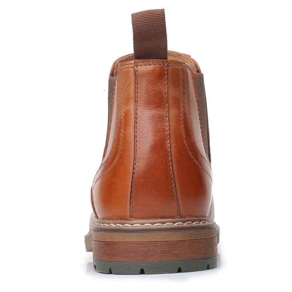 Arkbird Men's Genuine Leather Chelsea Ankle Boots - Oxford Style Dress Shoes for Casual & Formal Wear - Perfect for Office, Wedding & Night Out