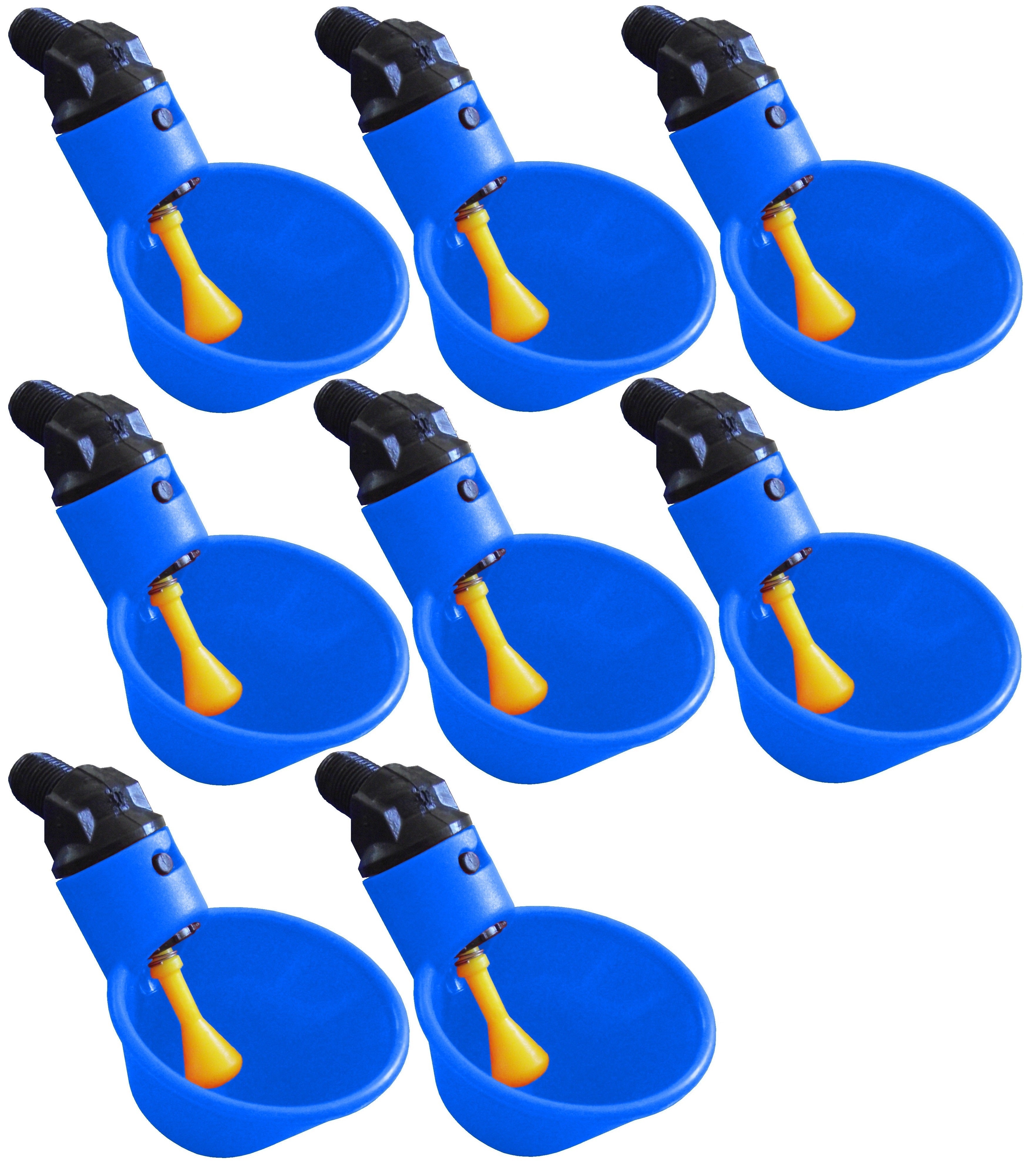 Automatic Poultry Waterer - Blue Cup-Style Chicken Drinker for Coops, Farms & Backyard Flocks - Durable & Leak-Proof Design