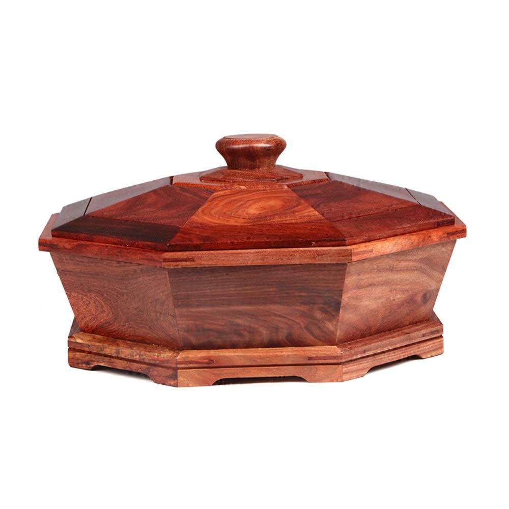 Premium Wooden Snack Candy Storage Box with Lid - Kitchen Organizer for Dried Fruits, Nuts & Party Treats - Elegant Serving Tray for Home, Office & Entertaining