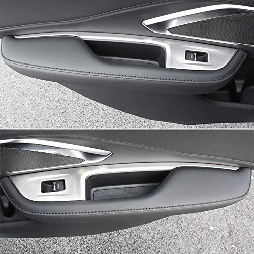 Beautost Silver Interior Window Switch Console Panel Trim for Acura RDX 2019-2022 - Upgrade Your Car Interior with Premium Accessories for Enhanced Driving Comfort