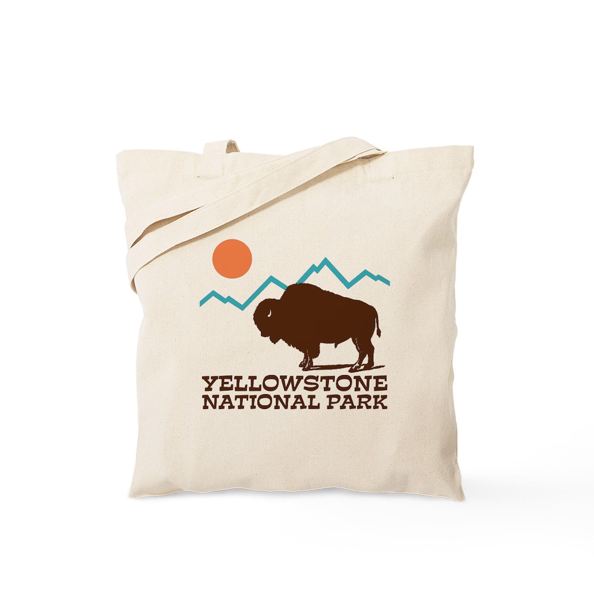 Yellowstone National Park Tote Bag - Natural Canvas Reusable Shopping Bag for Groceries, Beach & Travel | Eco-Friendly & Durable
