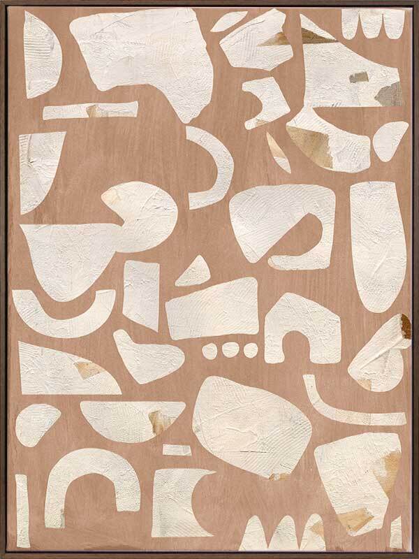 Asymmetrical Neutral Canvas Art Print - Modern Abstract Wall Decor for Living Room, Bedroom & Office