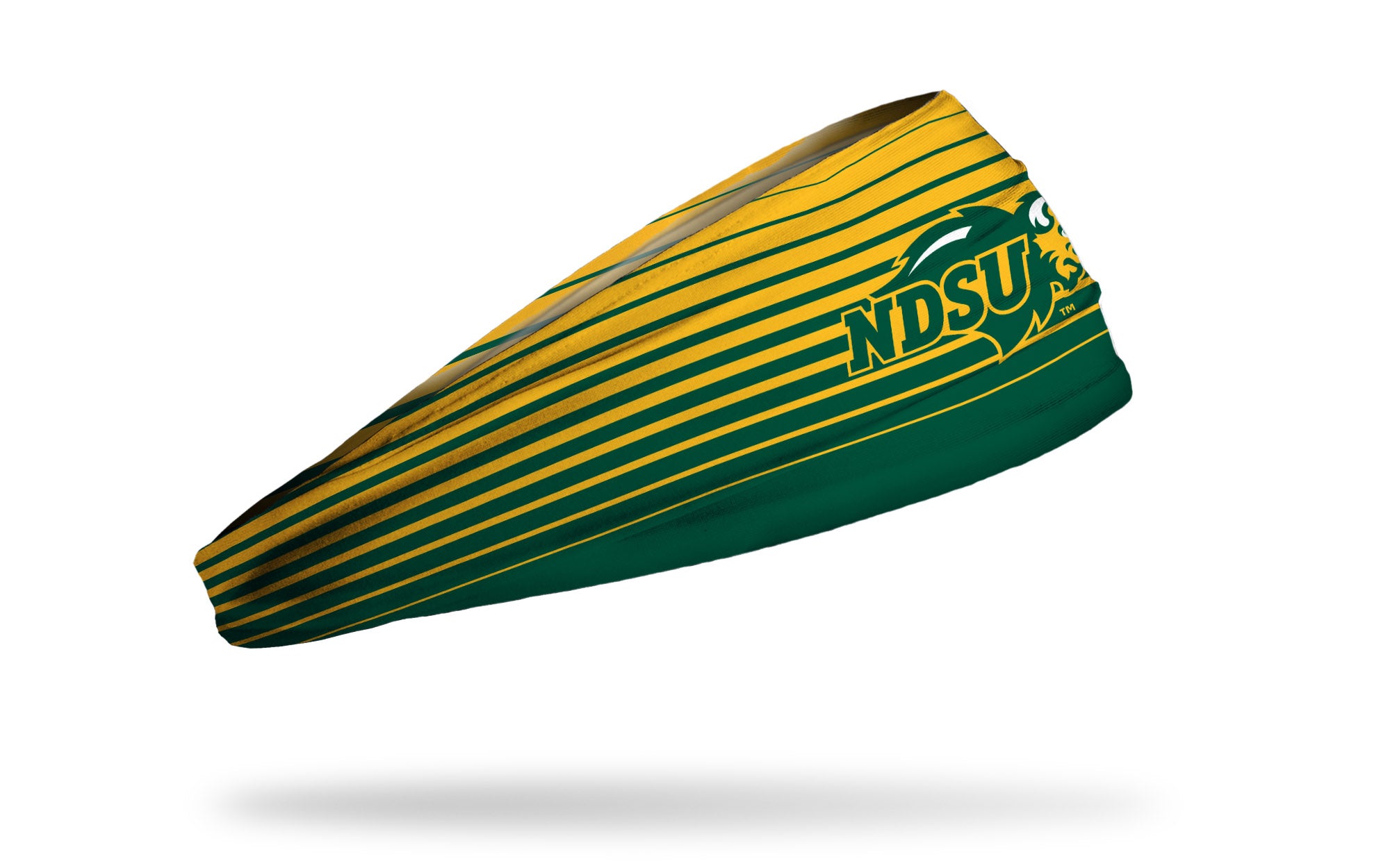 North Dakota State University Gradient Stripe Big Bang Lite Headband - Adjustable Sports Headband for Running, Yoga & Workouts - Perfect for Women's Fitness & Active Lifestyle