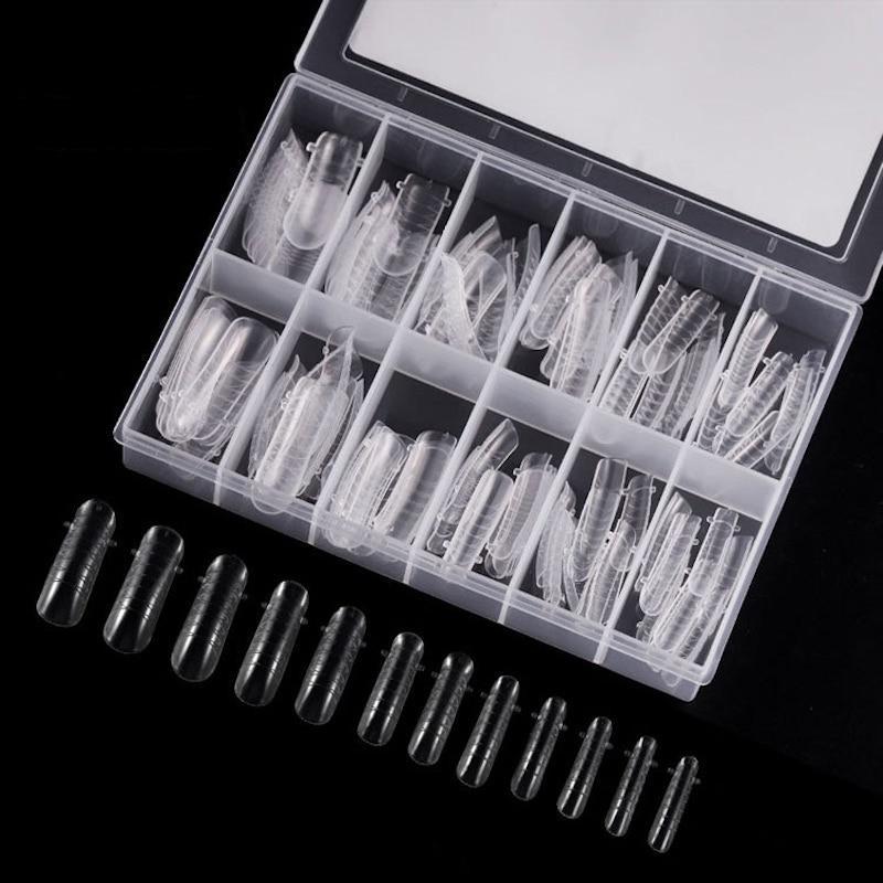 Professional Dual Nail Form Tips for Acrylic & Gel Nails - Perfect for DIY Manicures & Salon Use - 100pcs Reusable Nail Extension Forms for Strong, Beautiful Nails at Home or Professional Nail Art